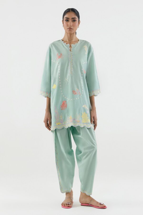 Sana Safinaz Stitched Embroidered Lawn Shirt+ Shalwar Sana Safinaz Stitched Embroidered Lawn Shirt+ Shalwar