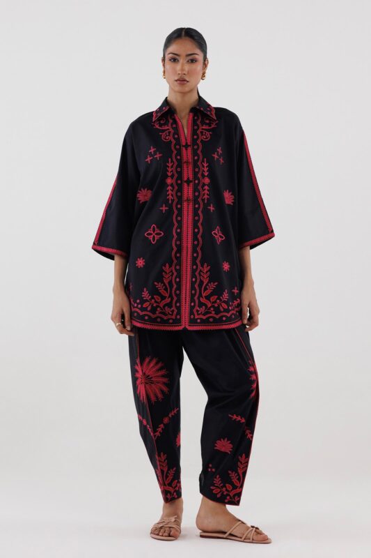 Sana Safinaz Stitched Embroidered Lawn Shirt+ Shalwar