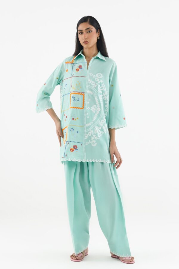 Sana Safinaz Stitched Printed Lawn Shirt+ Shalwar Sana Safinaz Stitched Printed Lawn Shirt+ Shalwar