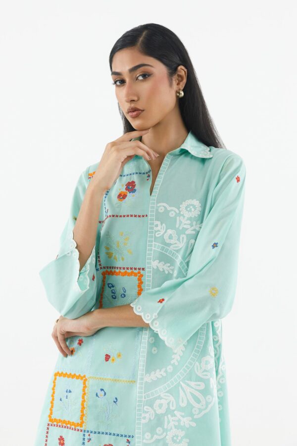 Sana Safinaz Stitched Printed Lawn Shirt+ Shalwar– SS26ESE355P2T 3