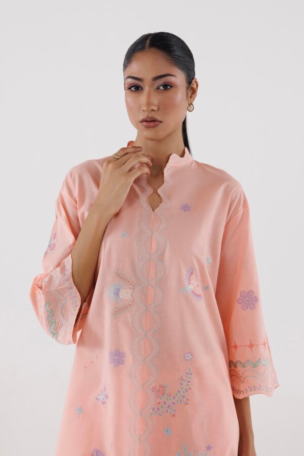 Sana Safinaz Stitched Embroidered Lawn Shirt+ Shalwar– SS26ESE424P2T 3