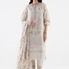 Sana safinaz stitched printed woven net suit Sana Safinaz Stitched Printed Woven Net Suit