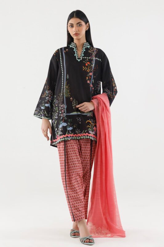 Sana Safinaz Stitched Printed Cambric Suit