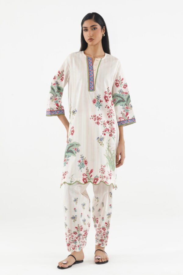 Sana Safinaz Stitched Printed Cambric Shirt+ Shalwar Sana Safinaz Stitched Printed Cambric Shirt+ Shalwar