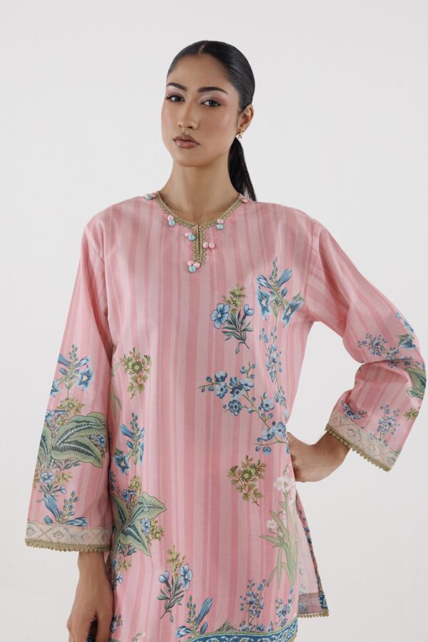 Sana Safinaz Stitched Printed Lawn Shirt+ Culotte– SS26MHY208BP2T 3