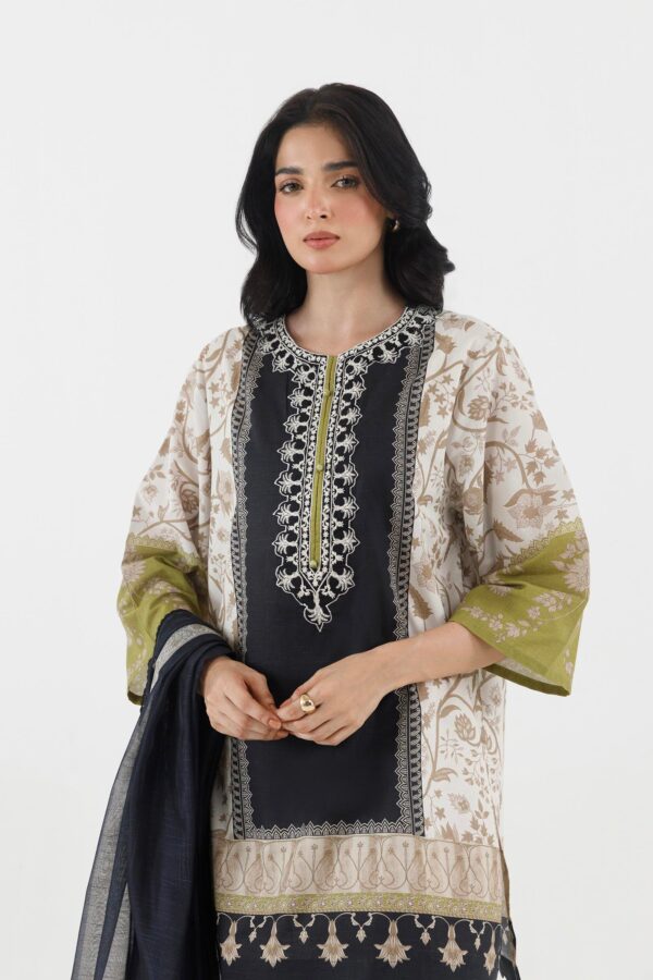 Sana Safinaz Stitched Printed Lawn Shirt+ Dupatta– SS26MHY301AP2D 2-1