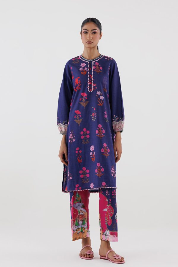 Sana Safinaz Stitched Printed Lawn Shirt+ Culotte Sana Safinaz Stitched Printed Lawn Shirt+ Culotte