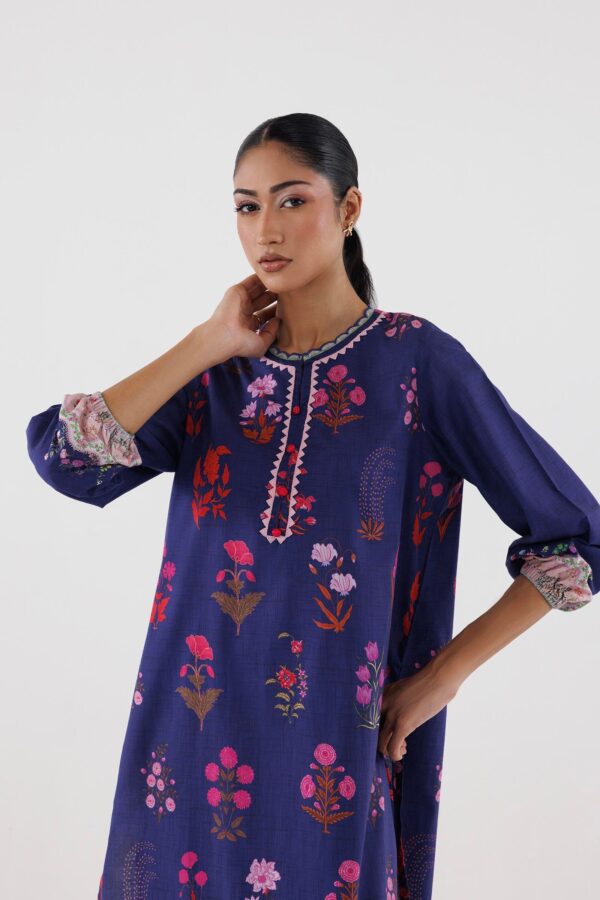 Sana Safinaz Stitched Printed Lawn Shirt+ Culotte– SS26MHY303AP2T 3