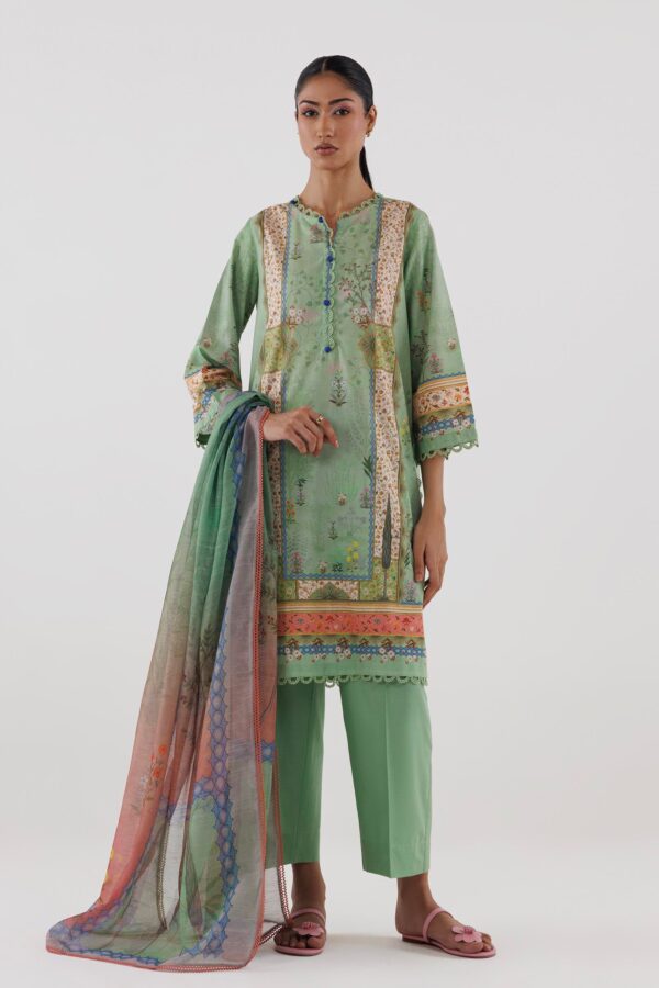 Sana Safinaz Stitched Printed Lawn Suit Sana Safinaz Stitched Printed Lawn Suit