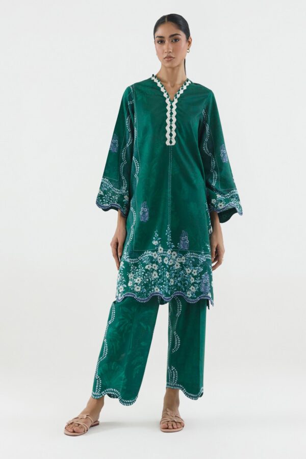Sana Safinaz Stitched Printed Lawn Shirt+ Culotte Sana Safinaz Stitched Printed Lawn Shirt+ Culotte