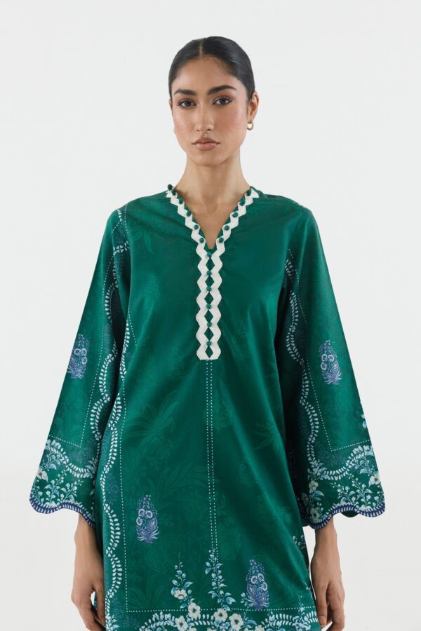 Sana Safinaz Stitched Printed Lawn Shirt+ Culotte– SS26MHY311BP2T 2
