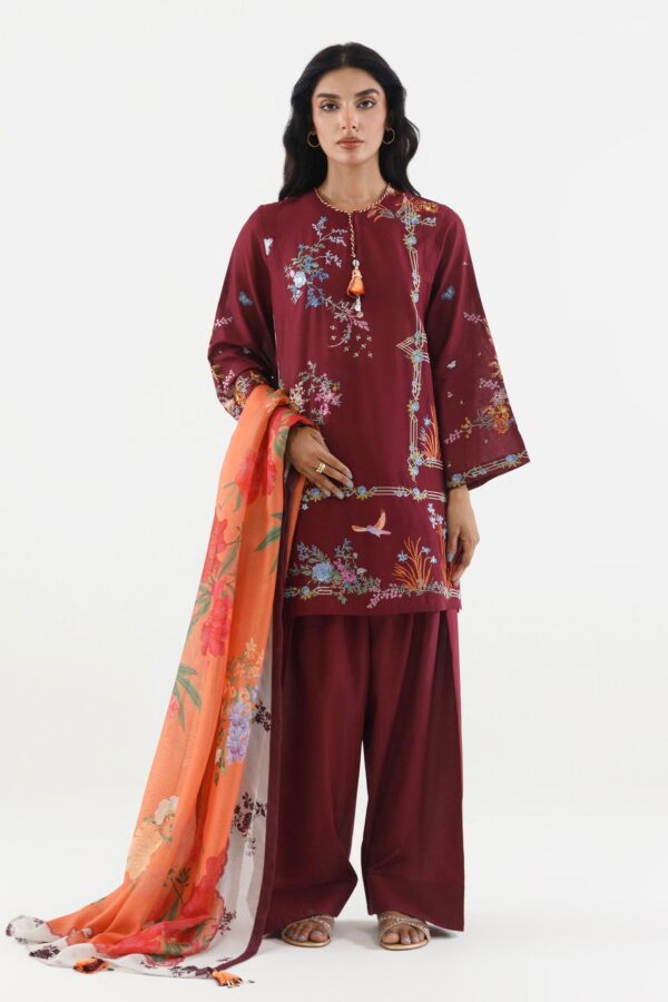 Sana Safinaz Stitched Embroidered Muzlin Lawn Suit Sana Safinaz Stitched Embroidered Muzlin Lawn Suit