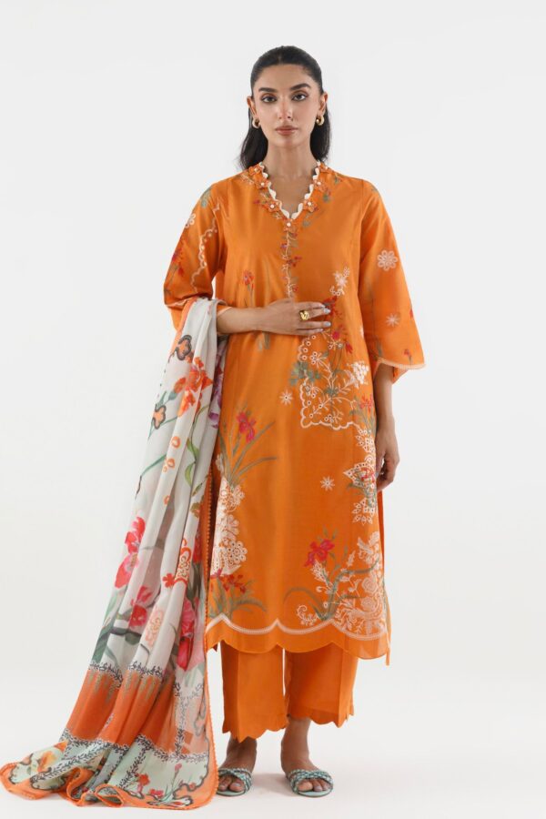 Sana Safinaz Stitched Embroidered Muzlin Suit Sana Safinaz Stitched Embroidered Muzlin Suit