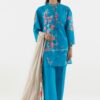 Sana Safinaz Stitched Embroidered Muzlin Suit