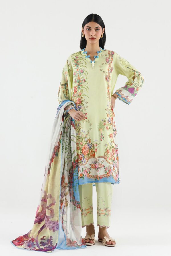 Sana Safinaz Stitched Embroidered Muzlin Suit Sana Safinaz Stitched Embroidered Muzlin Suit