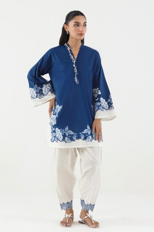 Sana Safinaz Stitched Embroidered Lawn Shirt+ Shalwar