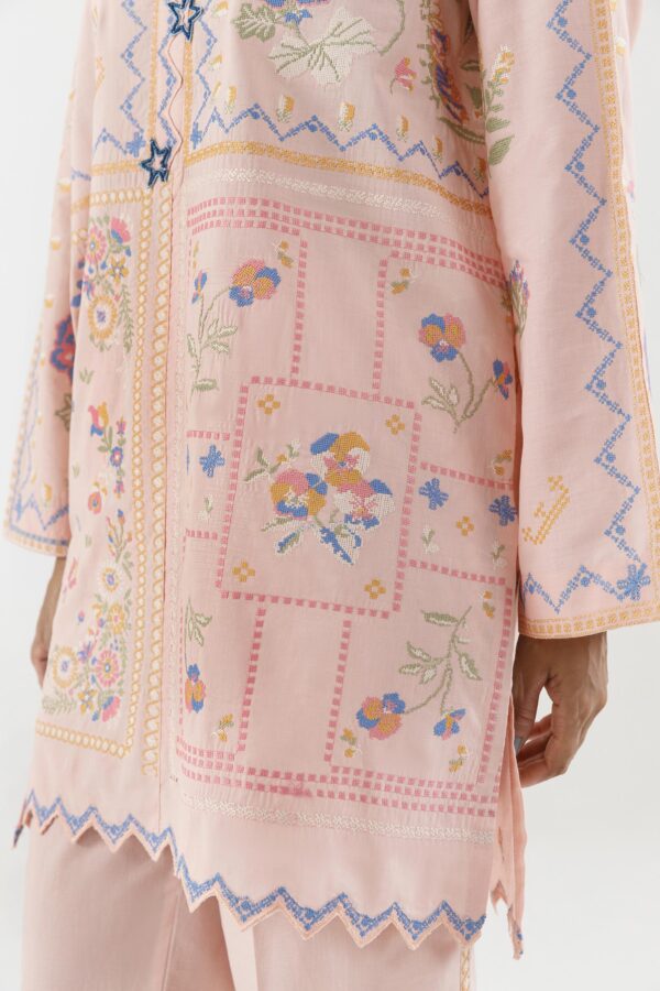 Sana safinaz stitched embroidered lawn shirt+ culotte– ss26sge463p2t 5 Sana Safinaz Stitched Embroidered Lawn Shirt+ Culotte– SS26SGE463P2T 5