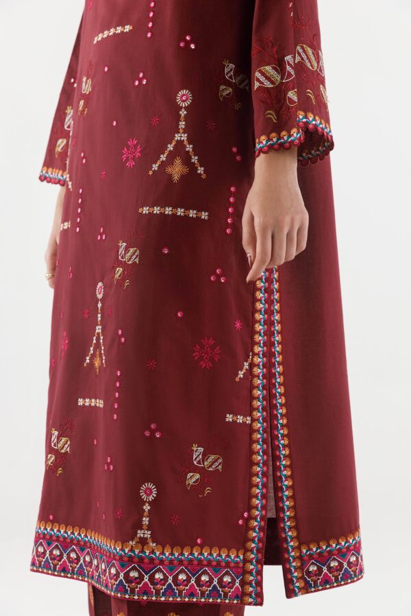 Sana safinaz stitched embroidered lawn shirt+ culotte– ss26sge471p2t 4 Sana Safinaz Stitched Embroidered Lawn Shirt+ Culotte– SS26SGE471P2T 4