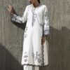 Sana Safinaz Stitched Embroidered Khaadi Silk Shirt+ Culotte