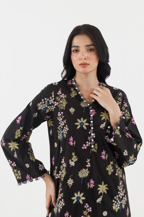 Sana Safinaz Stitched Embroidered Lawn Shirt+ Culotte– SS26SGE514P2T 3