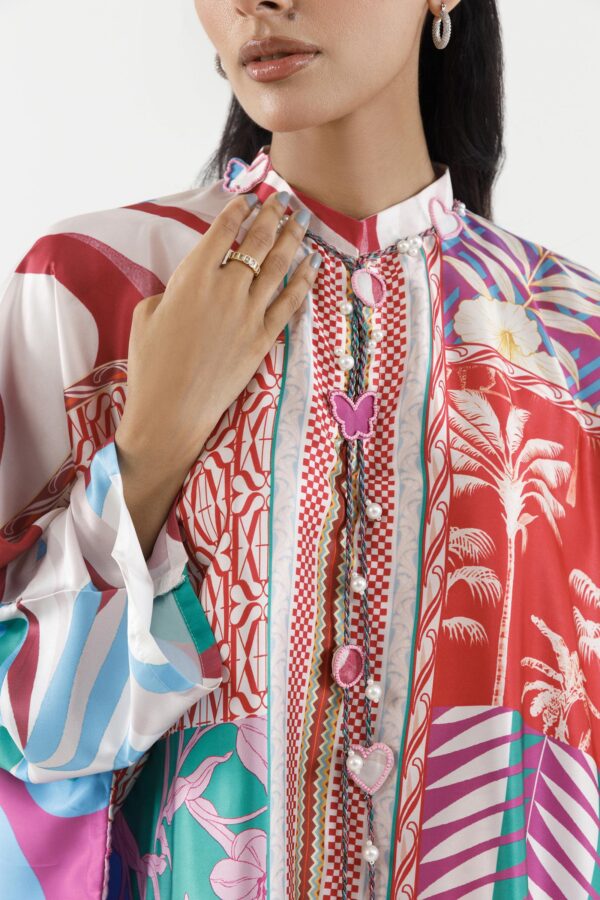 Sana Safinaz Stitched Printed Satin Shirt+ Culotte– SS26STP790P2T 4-3