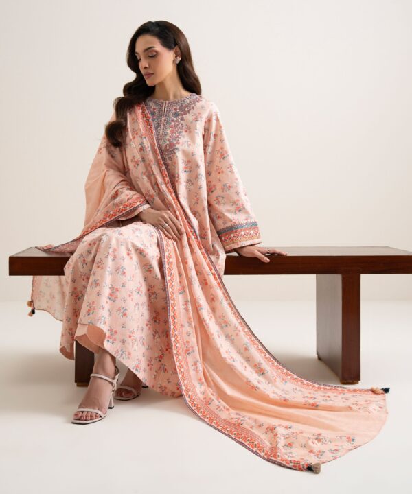 Sapphire Women's Unstitched Lawn Embroidered Pink – U2DDDS26V743