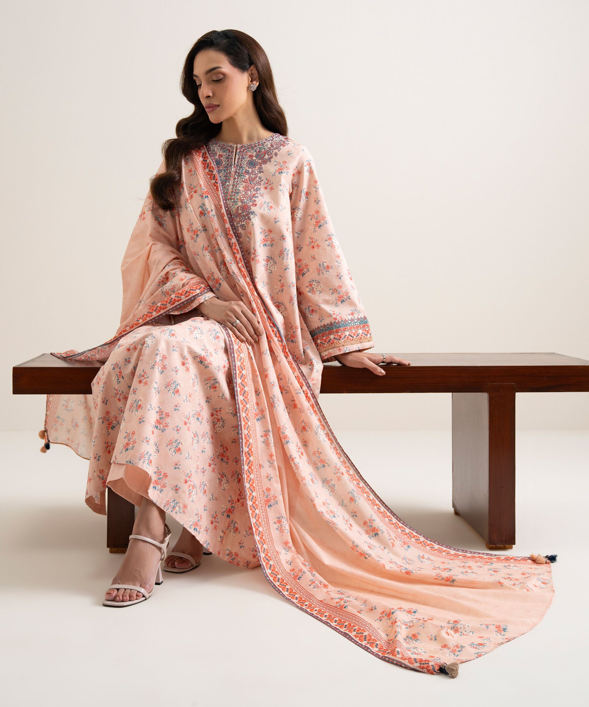 Sapphire women's unstitched lawn embroidered pink – u2ddds26v743 Sapphire Women's Unstitched Lawn Embroidered Pink – U2DDDS26V743