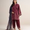 Sapphire Women's Unstitched Lawn Printed Red 3 Piece Suit – U3PDDS26V722