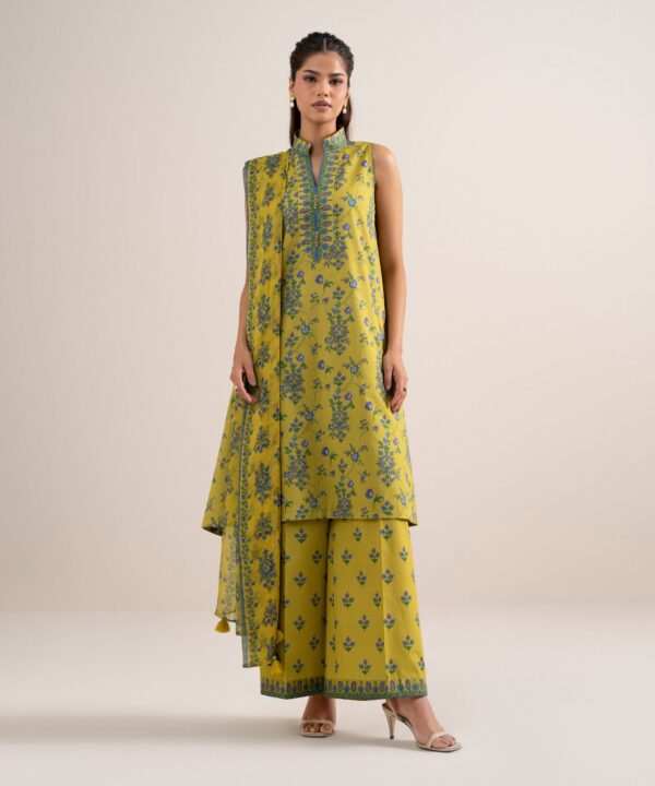 Sapphire Women's Unstitched Lawn Printed Yellow 3 Piece Suit – U3PDYS26V614