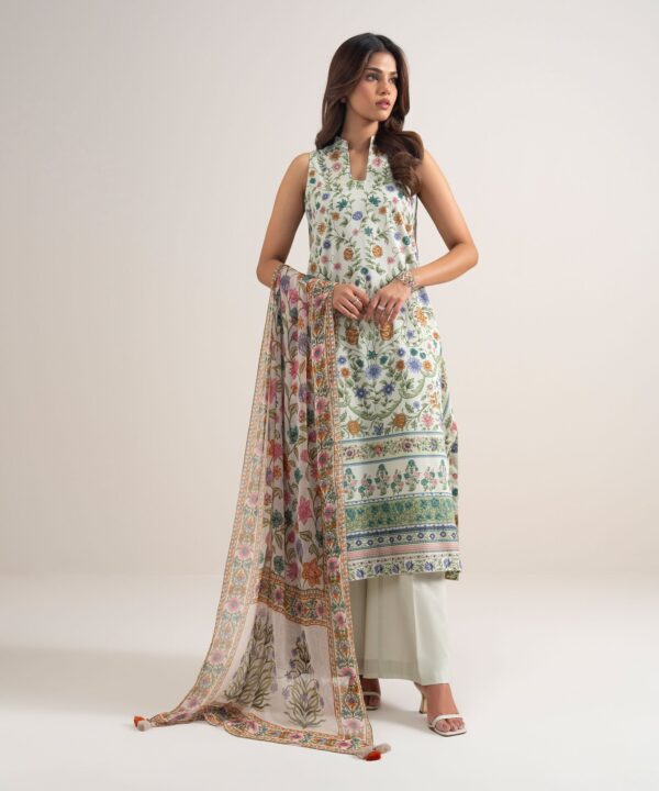 Sapphire Women's Unstitched Lawn Printed Multi 3 Piece Suit – U3PDYS26V713