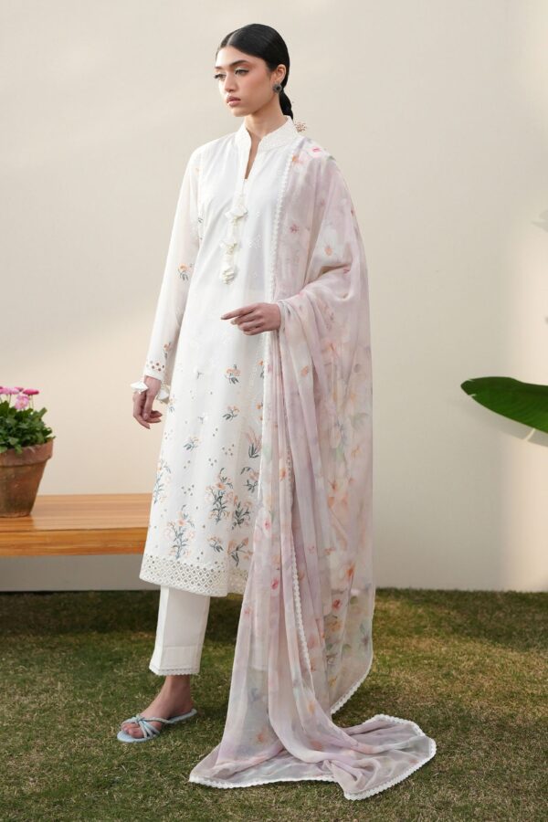 Cross Stitch PRISTINE IVORY-3PC EMBROIDERED LAWN SUIT Cross Stitch PRISTINE IVORY-3PC EMBROIDERED LAWN SUIT