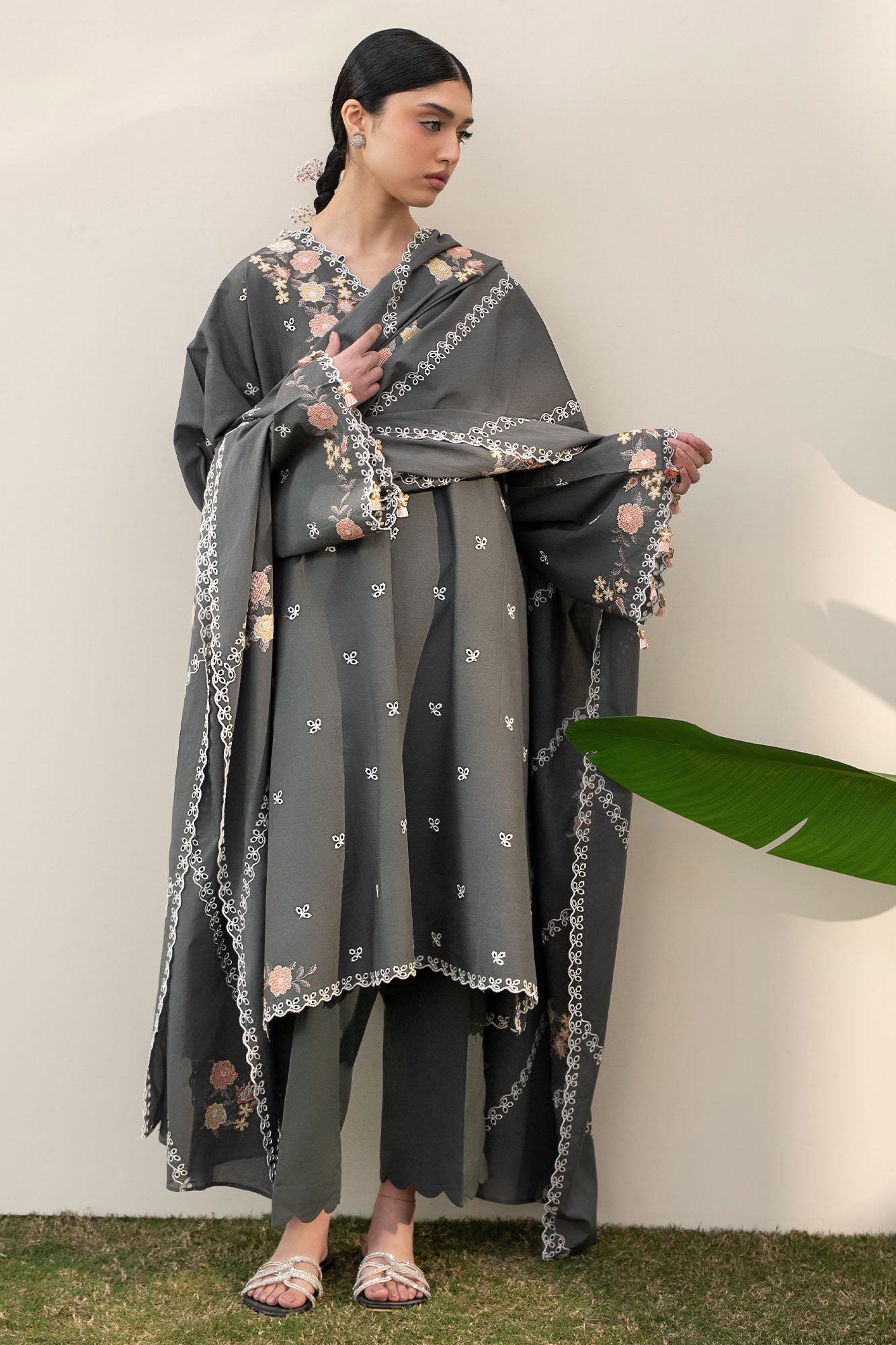 Cross stitch deep forest-3pc embroidered lawn suit Cross Stitch DEEP FOREST-3PC EMBROIDERED LAWN SUIT