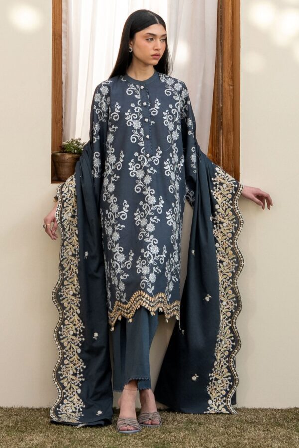 Cross Stitch OMBRE BLUE-3PC EMBROIDERED LAWN SUIT Cross Stitch OMBRE BLUE-3PC EMBROIDERED LAWN SUIT