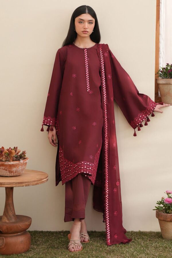 Cross Stitch WINDSOR RED-3PC EMBROIDERED LAWN SUIT Cross Stitch WINDSOR RED-3PC EMBROIDERED LAWN SUIT