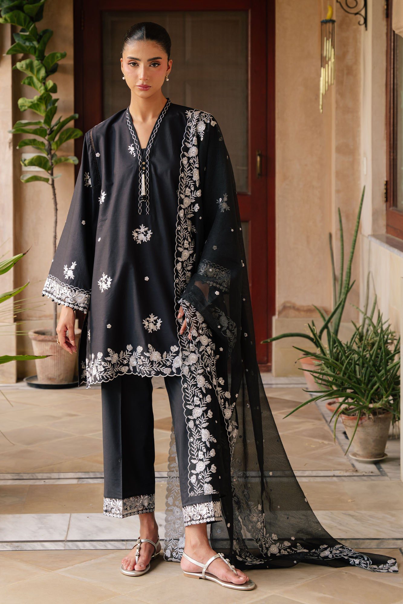 Cross stitch raven muse-3pc embroidered lawn suit Cross Stitch RAVEN MUSE-3PC EMBROIDERED LAWN SUIT