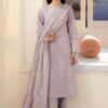 Cross stitch orchid petal-3pc embroidered lawn suit Cross Stitch ORCHID PETAL-3PC EMBROIDERED LAWN SUIT