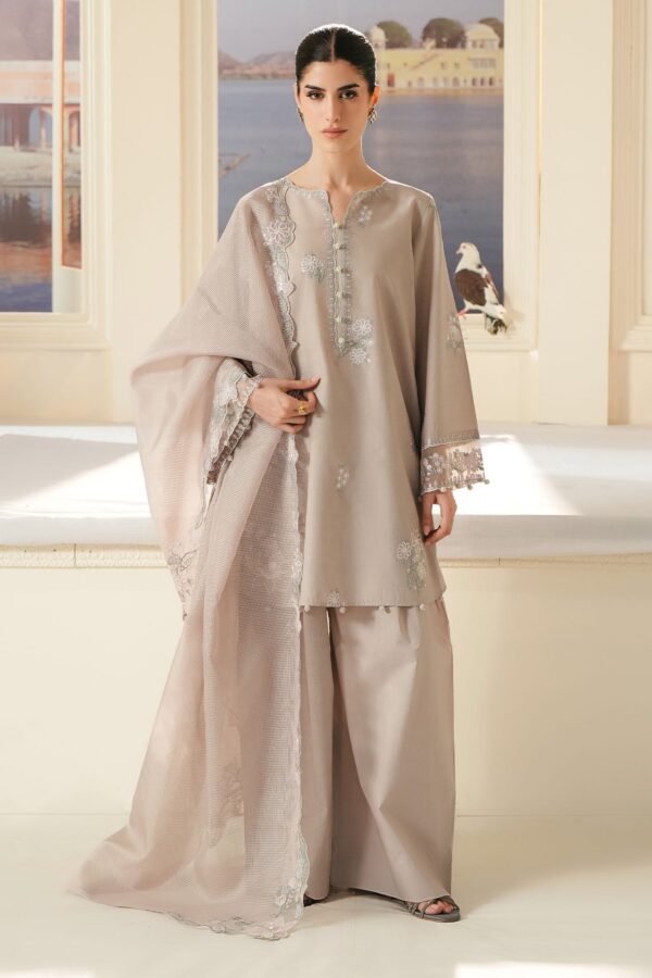 Cross Stitch SOFT UMBER-3PC EMBROIDERED LAWN SUIT Cross Stitch SOFT UMBER-3PC EMBROIDERED LAWN SUIT