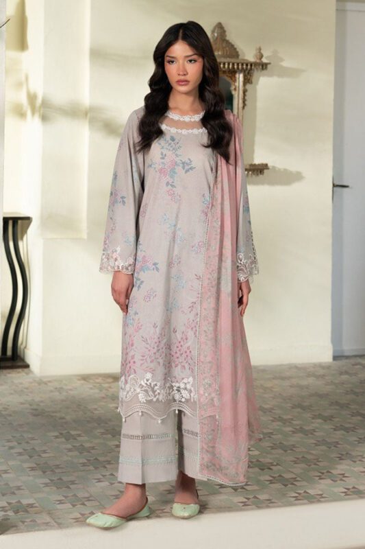 Cross Stitch CRYSTAL SPLASH- 3PC EMBROIDERED LAWN SUIT