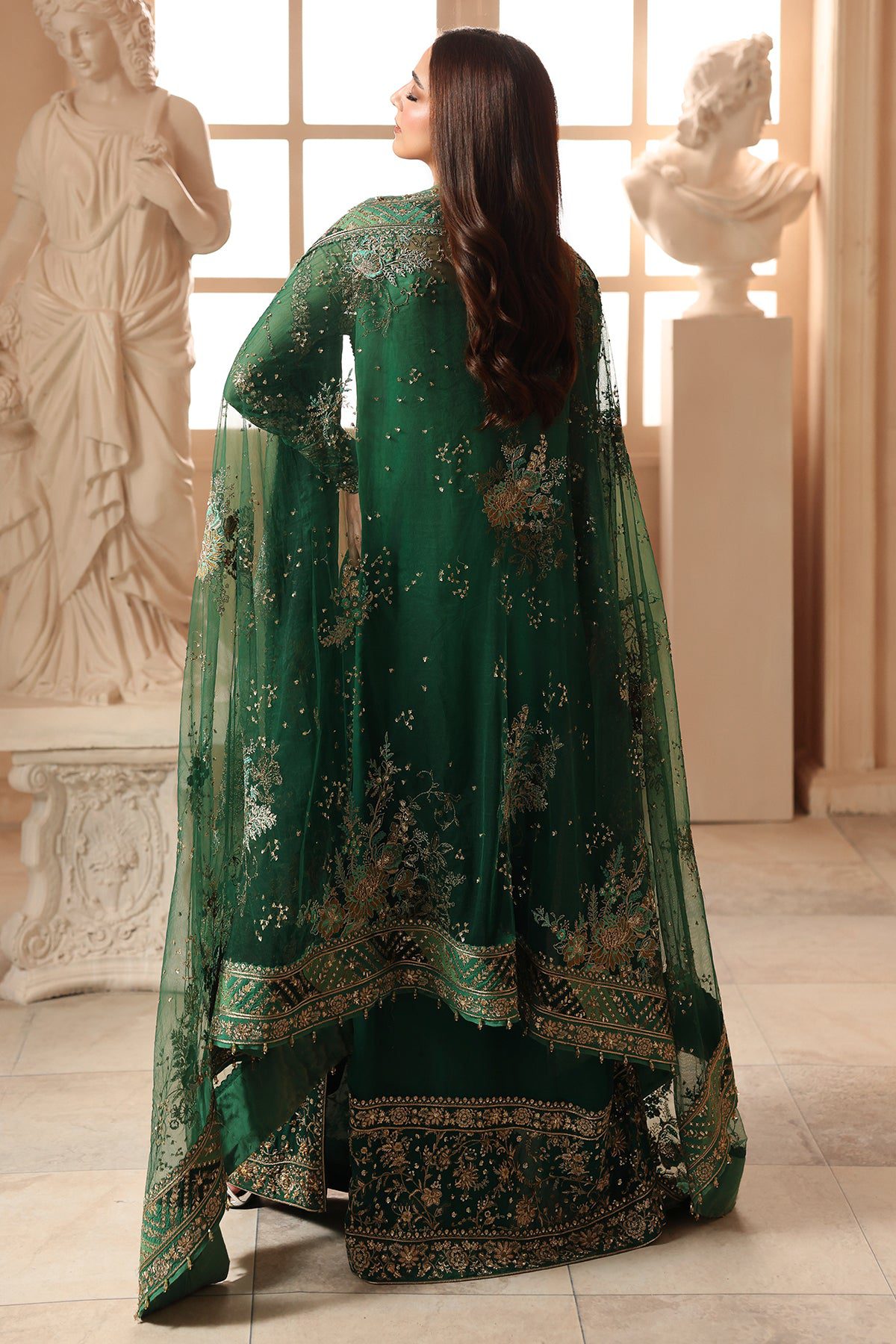 Charizma 3-pc unstitched embroidered luxury chiffon djw6-03– detail view 4 Charizma 3-PC Unstitched Embroidered Luxury Chiffon DJW6-03– detail view 4
