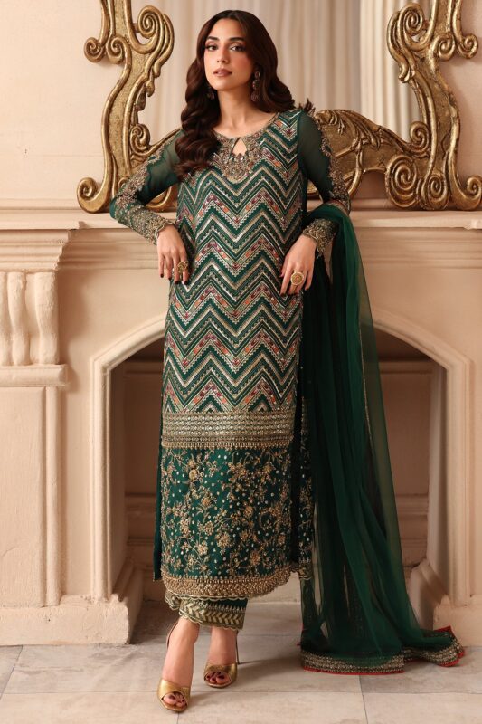 Charizma 3-PC Unstitched Embroidered  Luxury Chiffon  DJW6-07