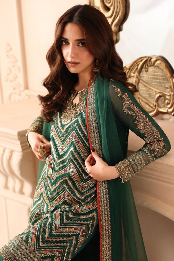 Charizma 3-pc unstitched embroidered luxury chiffon djw6-07– detail view 6 Charizma 3-PC Unstitched Embroidered Luxury Chiffon DJW6-07– detail view 6