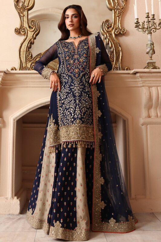 Charizma 3-PC Unstitched Embroidered  Luxury Chiffon  DJW6-02