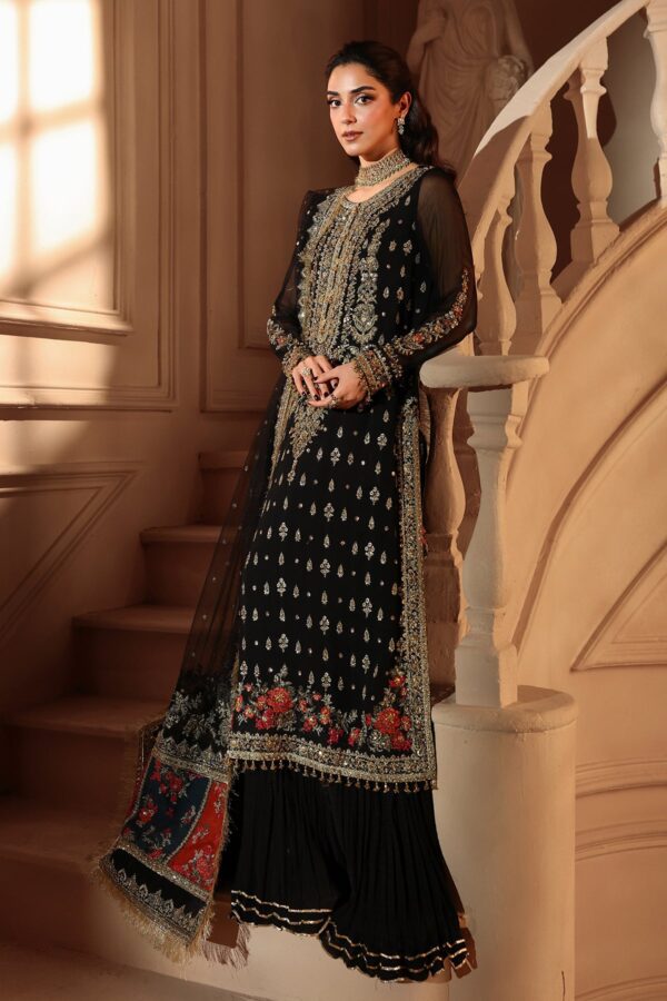 Charizma 3-pc unstitched embroidered luxury chiffon djw6-04– detail view 3 Charizma 3-PC Unstitched Embroidered Luxury Chiffon DJW6-04– detail view 3