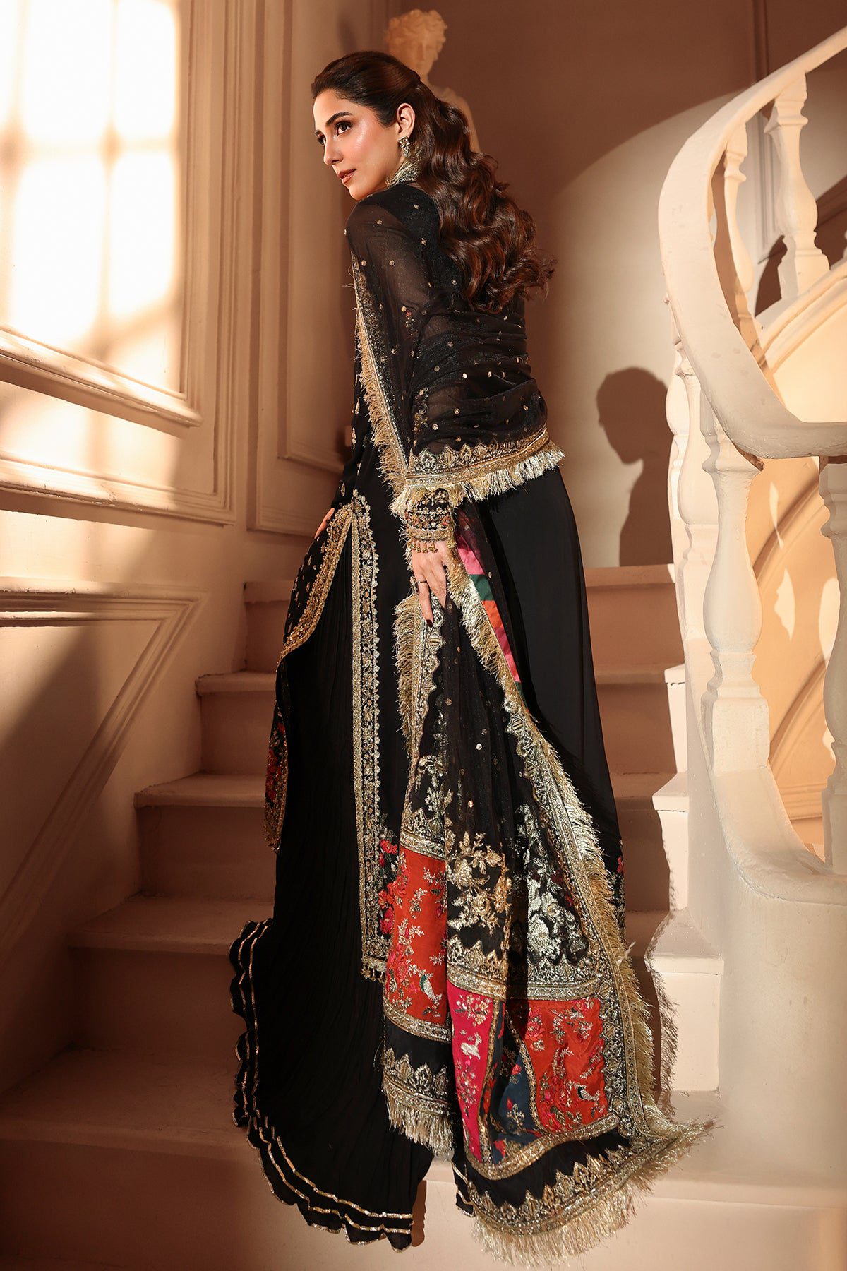 Charizma 3-pc unstitched embroidered luxury chiffon djw6-04– detail view 4 Charizma 3-PC Unstitched Embroidered Luxury Chiffon DJW6-04– detail view 4