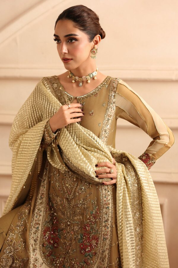 Charizma 3-PC Unstitched Embroidered Luxury Chiffon DJW6-06– alternate view