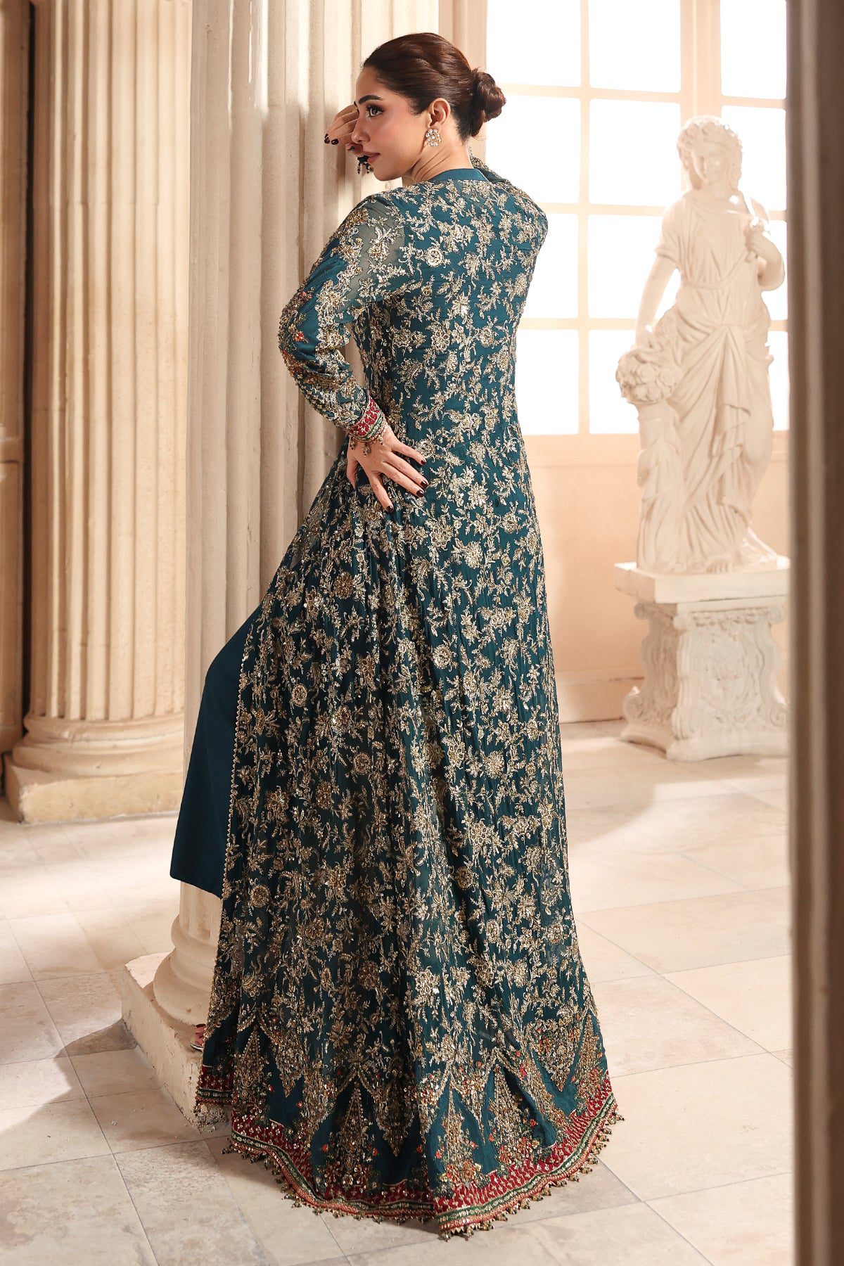 Charizma 3-pc unstitched embroidered luxury chiffon djw6-05– detail view 4 Charizma 3-PC Unstitched Embroidered Luxury Chiffon DJW6-05– detail view 4