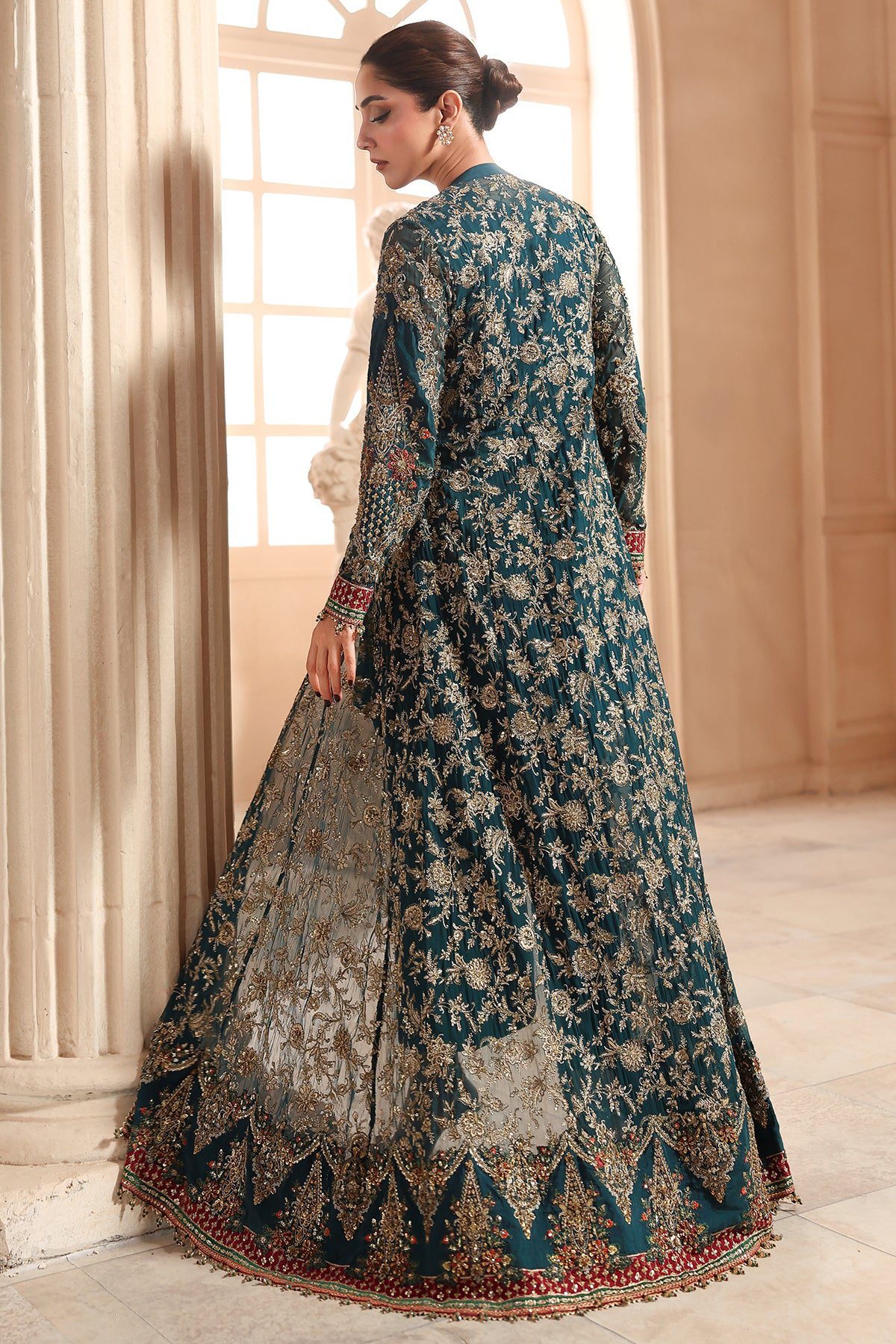 Charizma 3-pc unstitched embroidered luxury chiffon djw6-05– detail view 6 Charizma 3-PC Unstitched Embroidered Luxury Chiffon DJW6-05– detail view 6