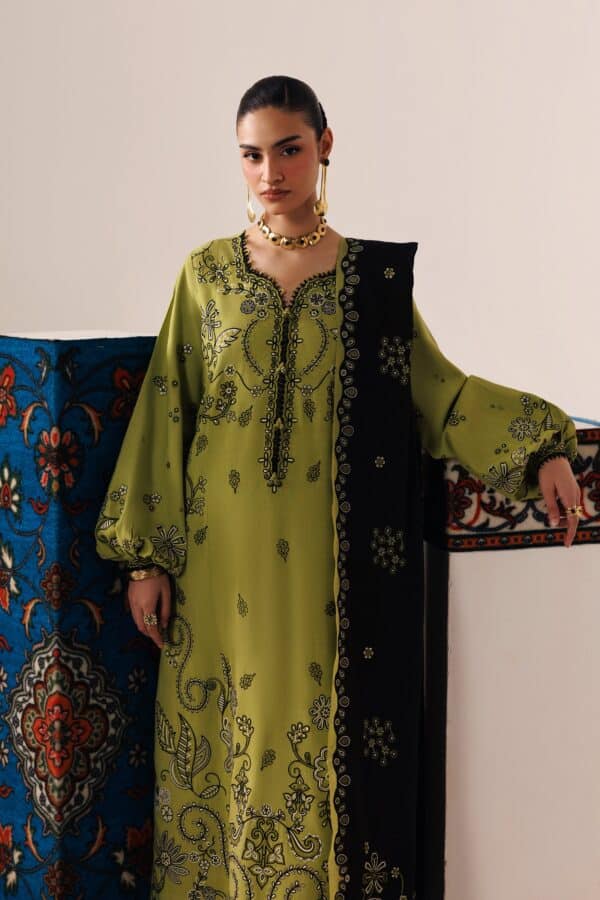 Qline Linen '26 Qalamkar | QLW-01 AMARAH– alternate view Qline Linen '26 Qalamkar | QLW-01 AMARAH– alternate view