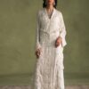 AK Kaftans Ammara Khan | Pearl White Magic (D-14-B)