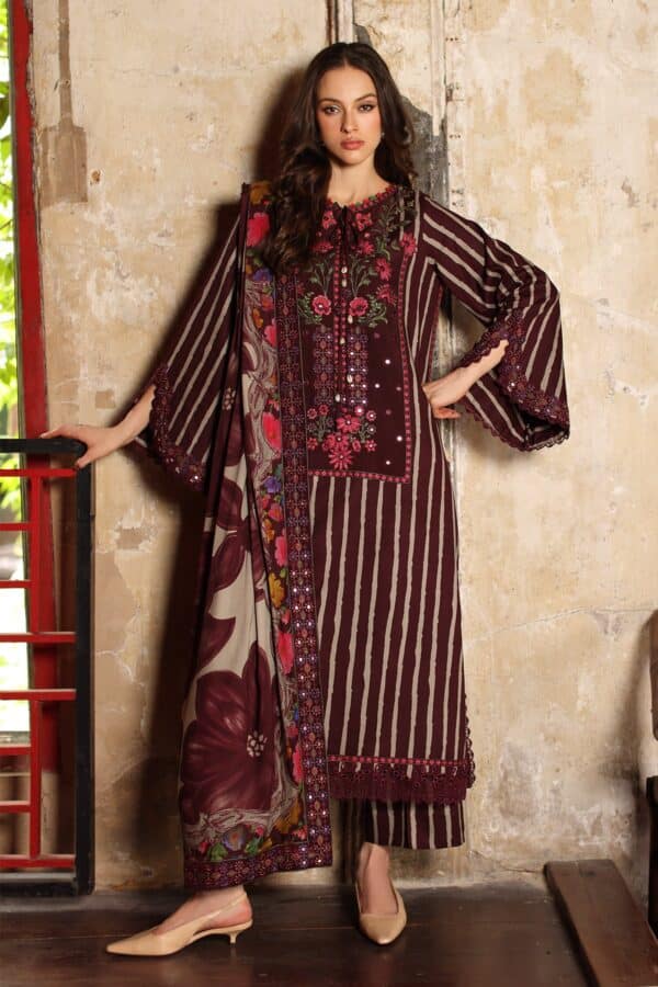 Charizma Combination Collection 3-PC Unstitched Embroidered Linen Collection CCW7-02 Charizma Combination Collection 3-PC Unstitched Embroidered Linen Collection CCW7-02